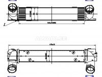 BMW 1 (E81 / E82 / E87 / E88) 2004-2014 ÕHURADIAATOR (INTERCOOLER)