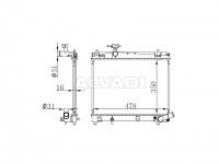 Toyota Yaris 2011-2020 JAHUTUSRADIAATOR