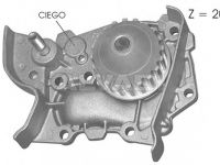 Renault Clio 1990-1998 vandens siurblys